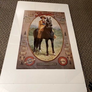 Vintage Rainier Brewing Company 1906 Calendar Beer Poster 18&quot;x26&quot; 1977 Portal