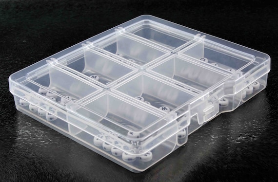Small Plastic Box, Stackable Mini Plastic Storage Box with Lid, Clear  Plastic Organizer Container for Small Crafts Items - 8 Pack 