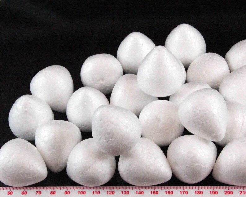 10 Solid Polystyrene Styrofoam 4XL Large Rose Flower Bud Cone Etsy