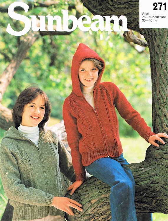Women's Heritage Aran Hooded Zipper Coat