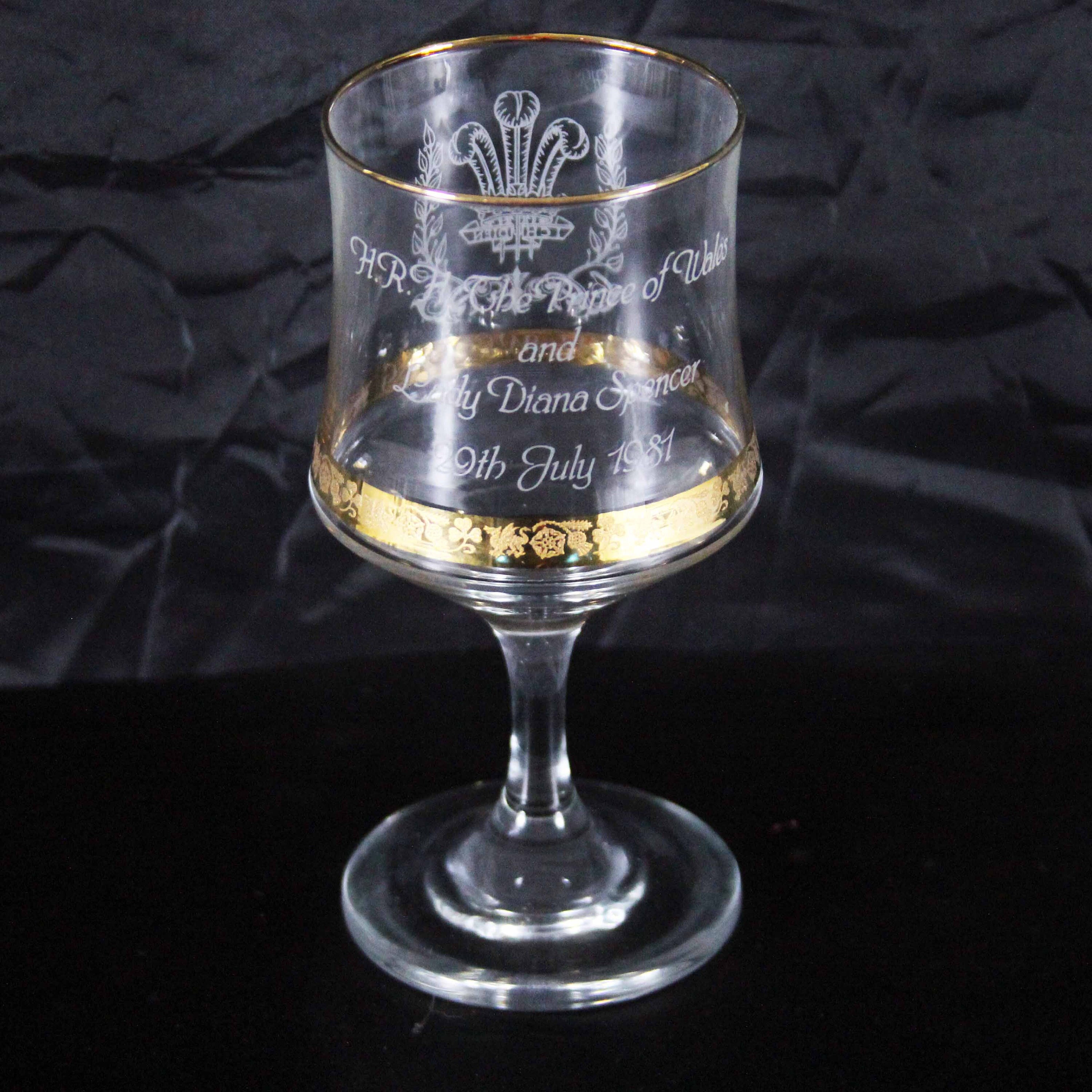 Royal Wedding Charles and Diana Commemorative Glass 1981 Etsy