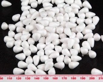 20 Solid Styrofoam Polystyrene Mini Rose Flower Bud Cone 14 x 10 mm (5/8 x 3/8 inch)