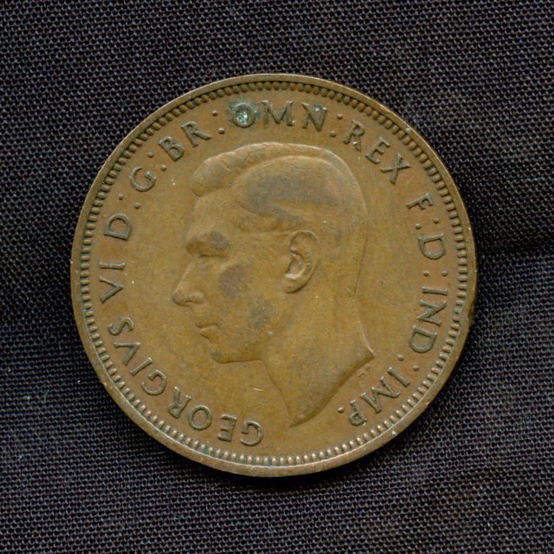 1941-half-penny-coin-king-george-vi-great-britain-uk-vintage-etsy