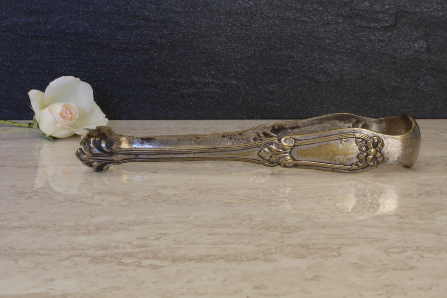 Vintage French Sugar Cube Tongs Silver Plated Serving Tongs Etsy