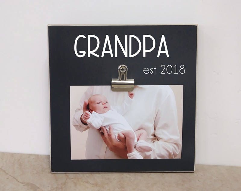 Cadre Photo Grand-Père Grandpa Est' Cadre d'image Personnalisé, Cadeau Personnalisé Pour Grand-Père,