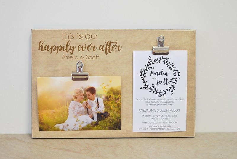 Wedding Picture Frame Wedding Decor Idea Bridal Shower Gift Etsy