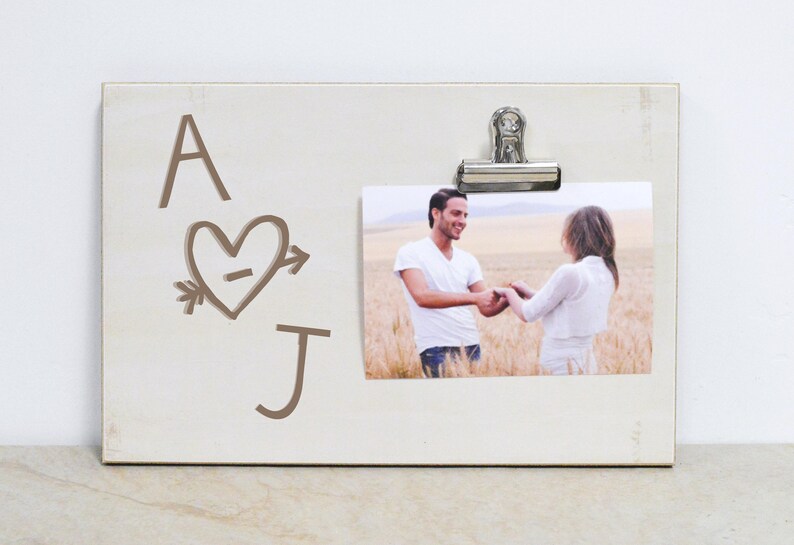 Personalized Picture Frame For Valentines Day 5 Year Image 0
