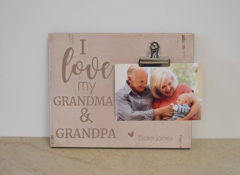 PERSONALIZED Gift For Grandparents Christmas Photo Frame I Etsy