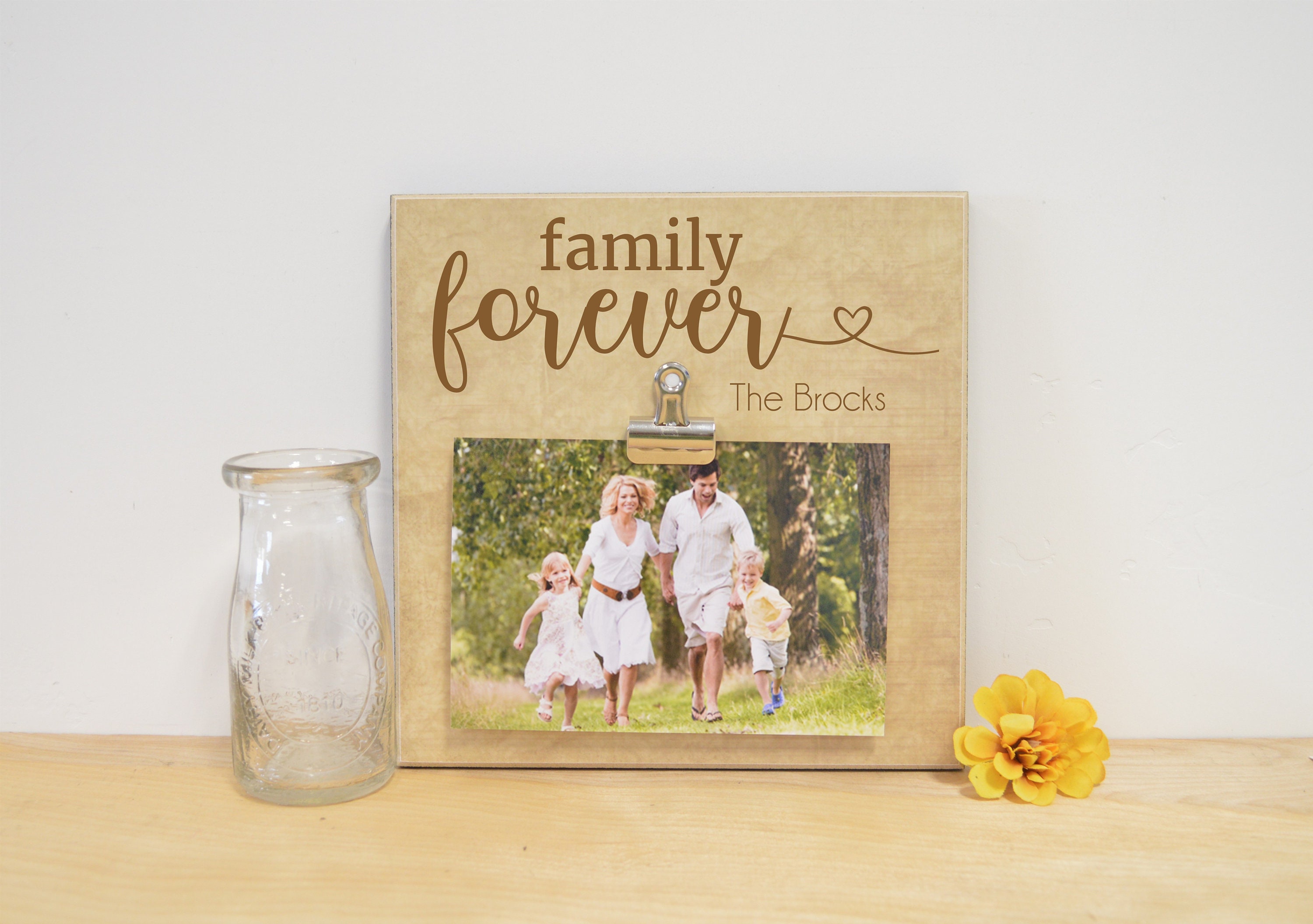 Family Picture Frame Custom Photo Frame Personalized Gift Etsy