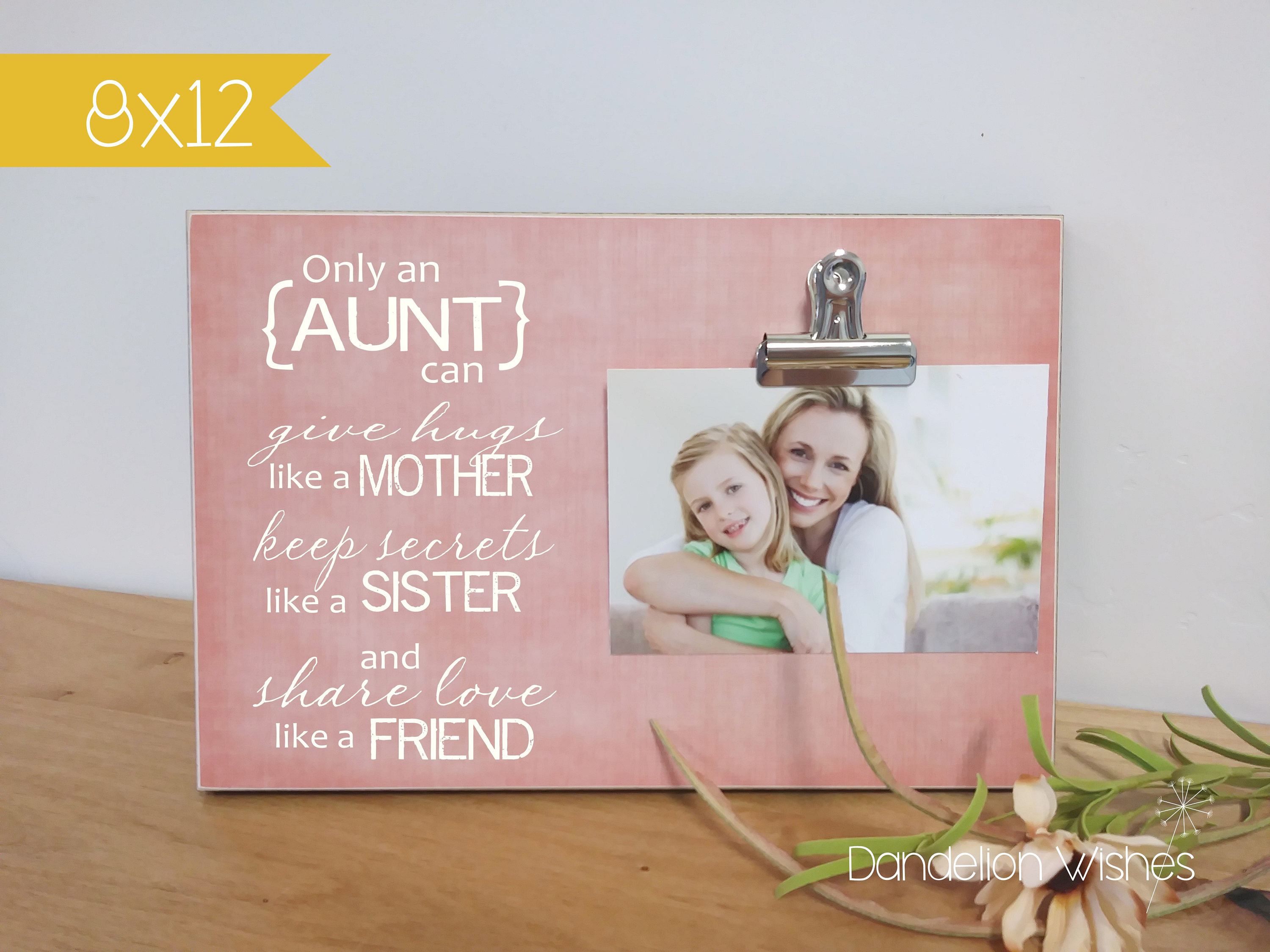 Auntie Photo Frame Custom Picture Frame Gift For Aunt Auntie Etsy