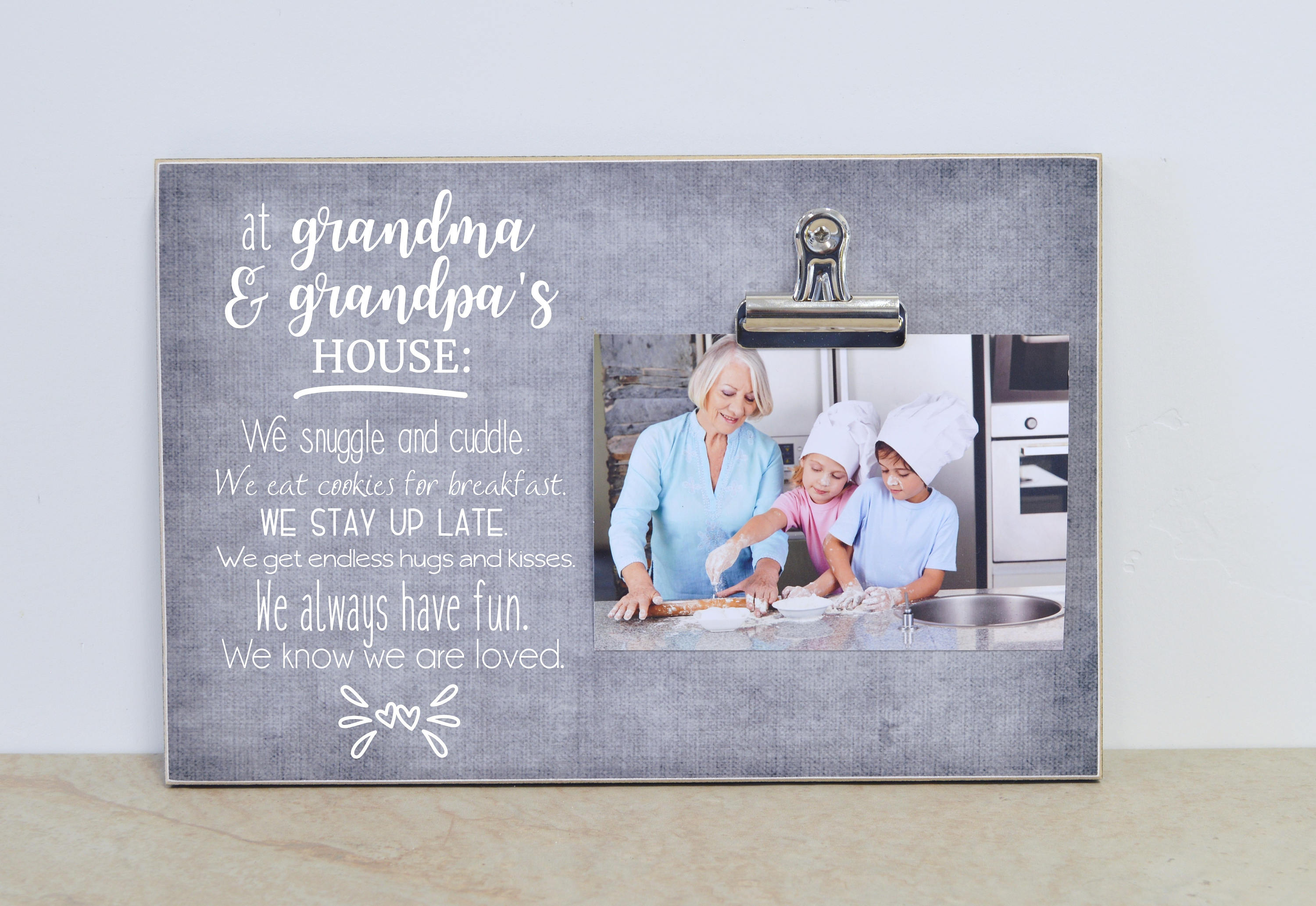 Custom Gift For Grandparents Christmas Gift Personalized Etsy
