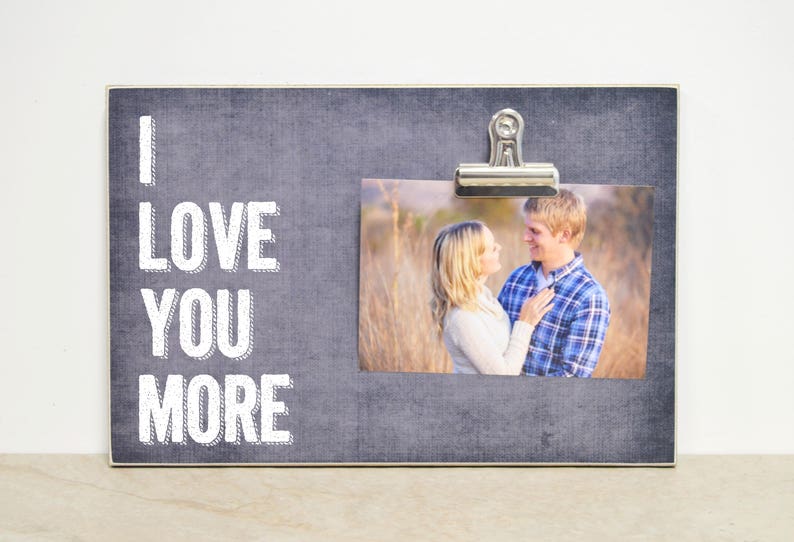 I LOVE YOU More Photo Frame Birthday Gift for Her Gift for Etsy