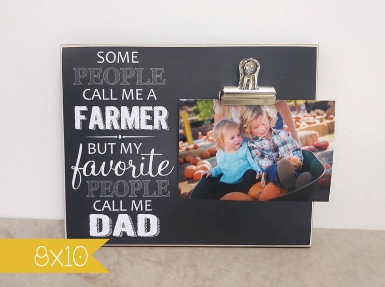 Farmer Picture Frame Gift For Farmer Father's Day Gift Etsy