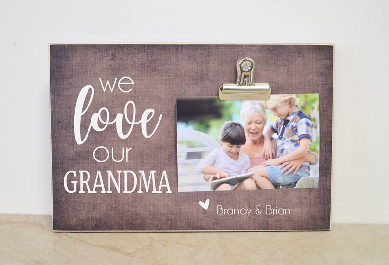 Grandma Photo Frame Personalized Grandchildren Frame We Etsy