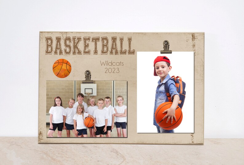 Basketball Photo Frame Team Picture Frame Basketball Gift Etsy