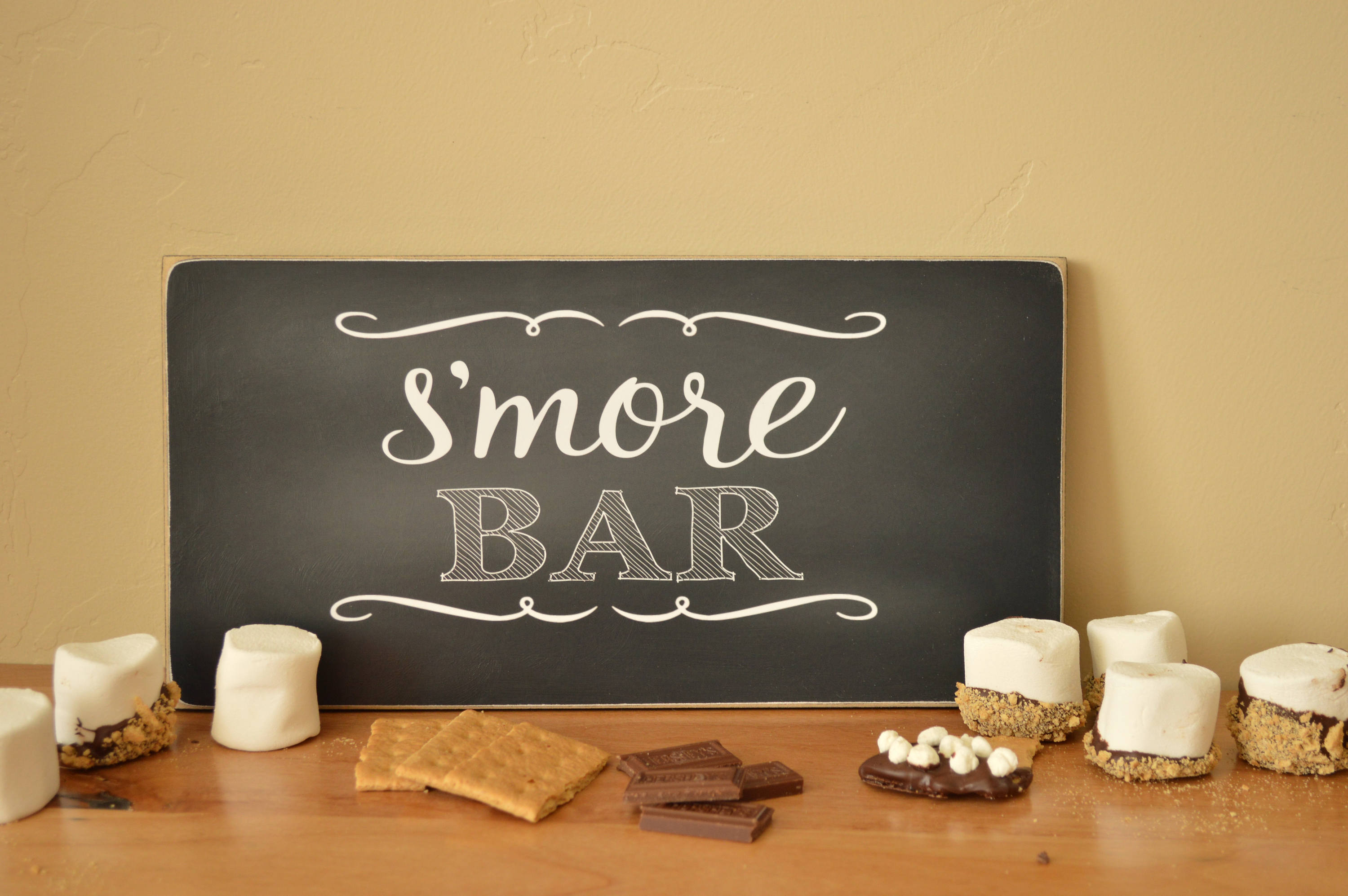 S'mores Bar Sign Chalkboard Wedding Decoration Idea Etsy