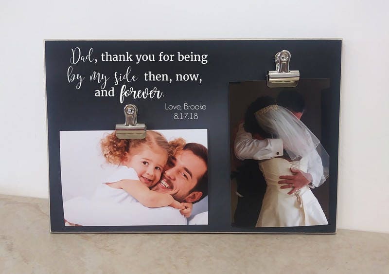 Father Daughter Photo Frame Of The Bride Gift Zoom
