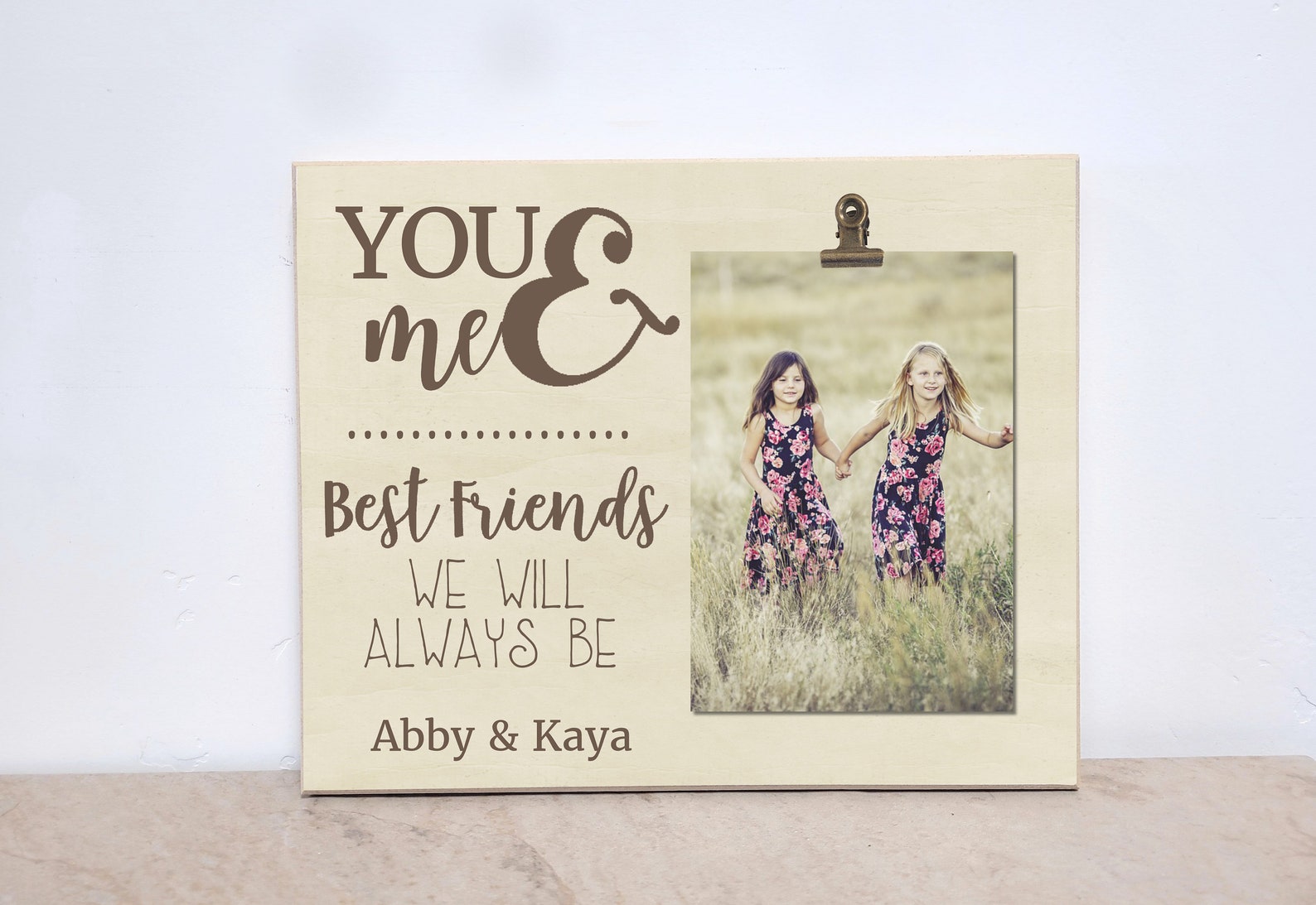 Best Friend Photo Frame you & Me Picture Frame Personalized Etsy