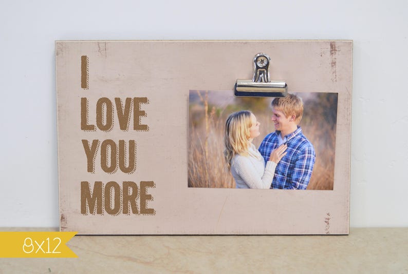 I LOVE YOU More Photo Frame Birthday Gift for Her Gift for Etsy