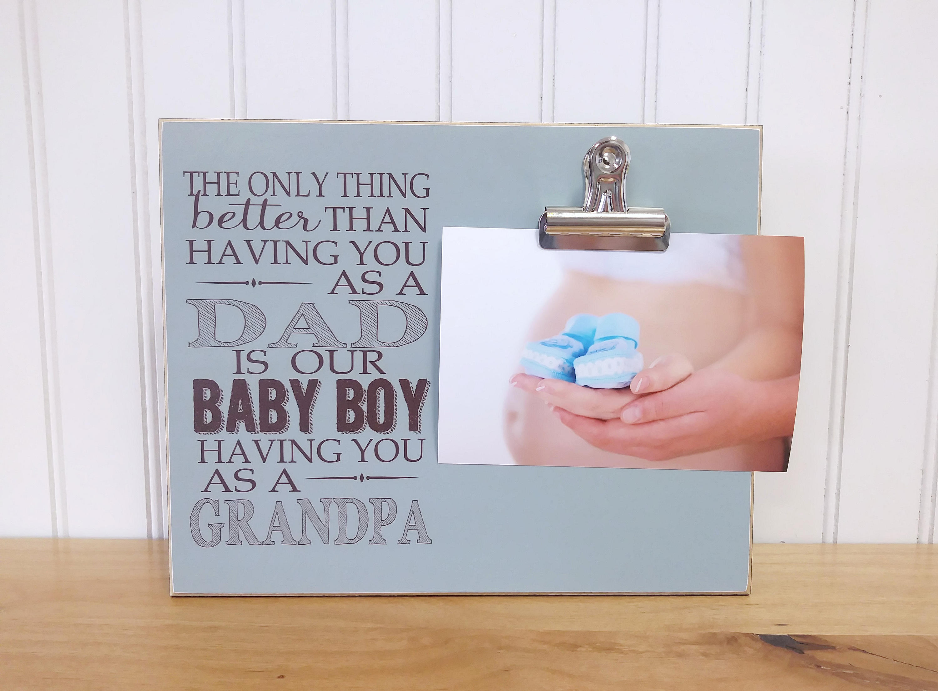 Gender Reveal to Grandparents Pregnancy Reveal The Only Etsy
