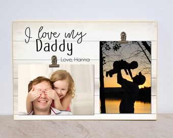 Dad Personalised Photo Frame Daddy Gift 6x4''! 