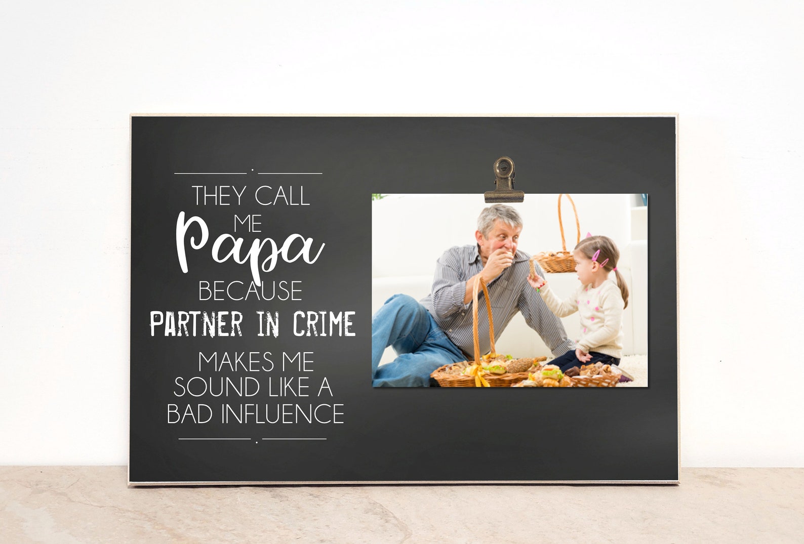 Personalized Picture Frame for Grandpa Custom Photo Frame Etsy