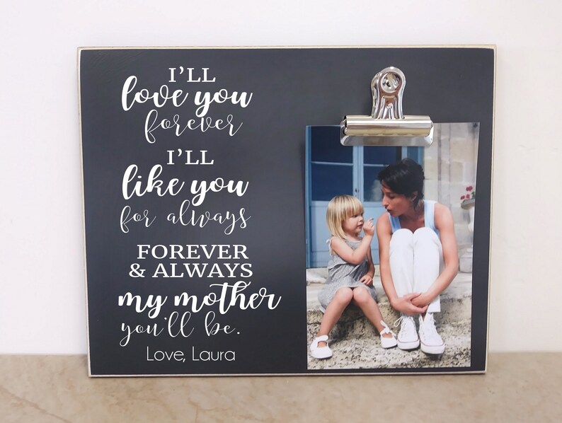 I'll Love You Forever Custom Photo Frame Valentine's Etsy
