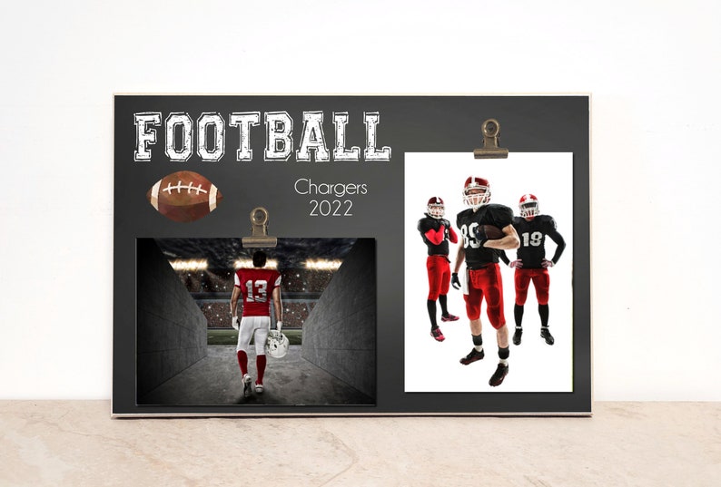 Football Photo Frame Team Picture Frame Football Gift Etsy