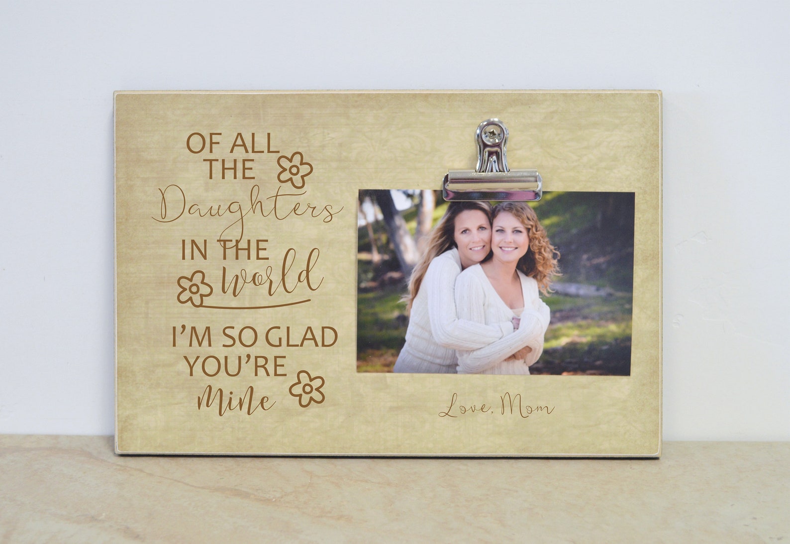 Mother Daughter Photo Frame Custom Picture Frame Birthday Etsy