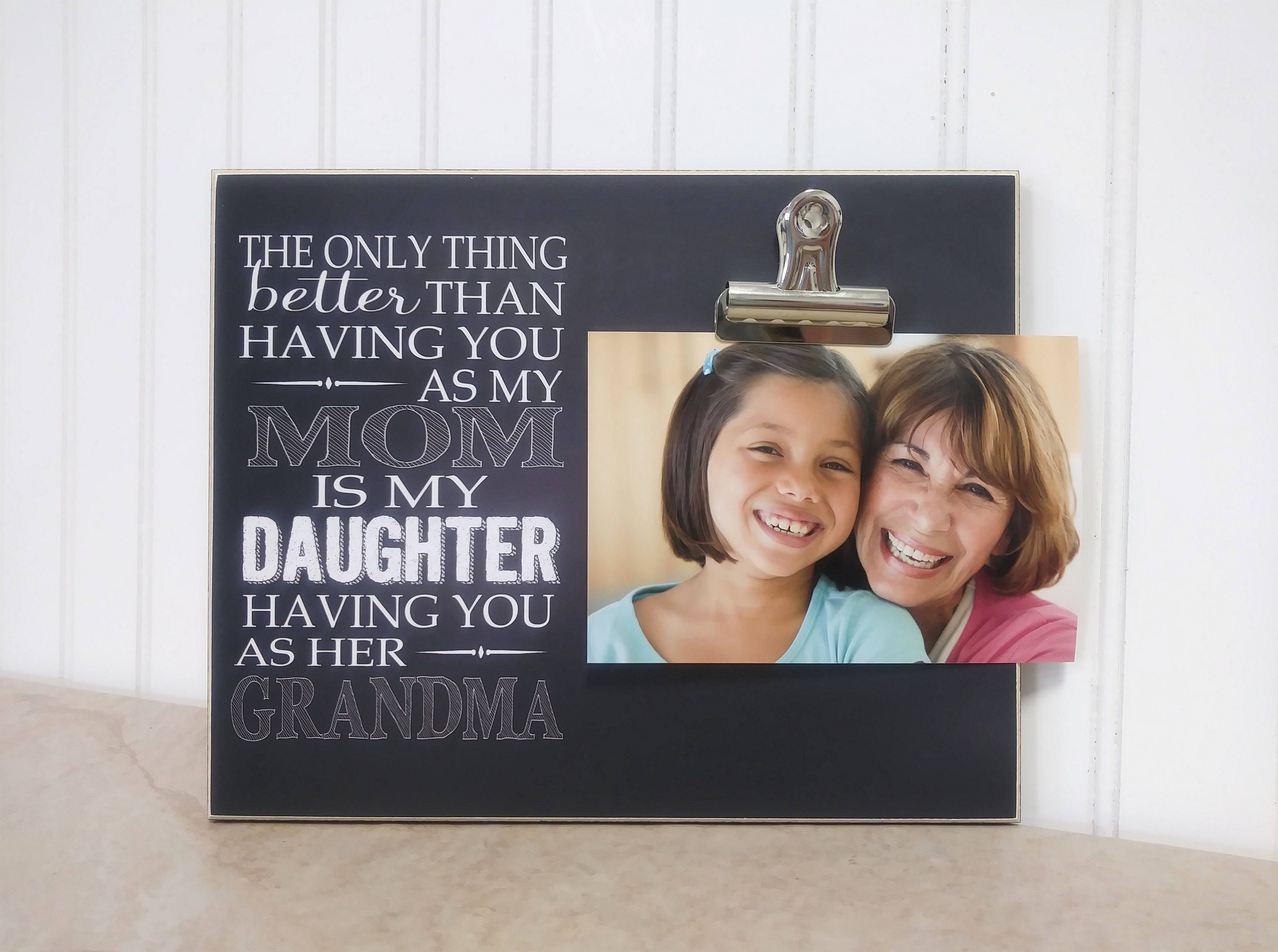 Grandma Photo Frame Mother Daughter Gift Granddaughter Etsy