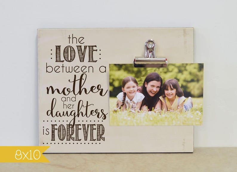 Custom Mother Daughter Photo Frame The Love.. Mother and Her Etsy