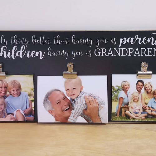 Grandparents Gift Photo Frame for Grandparents Etsy