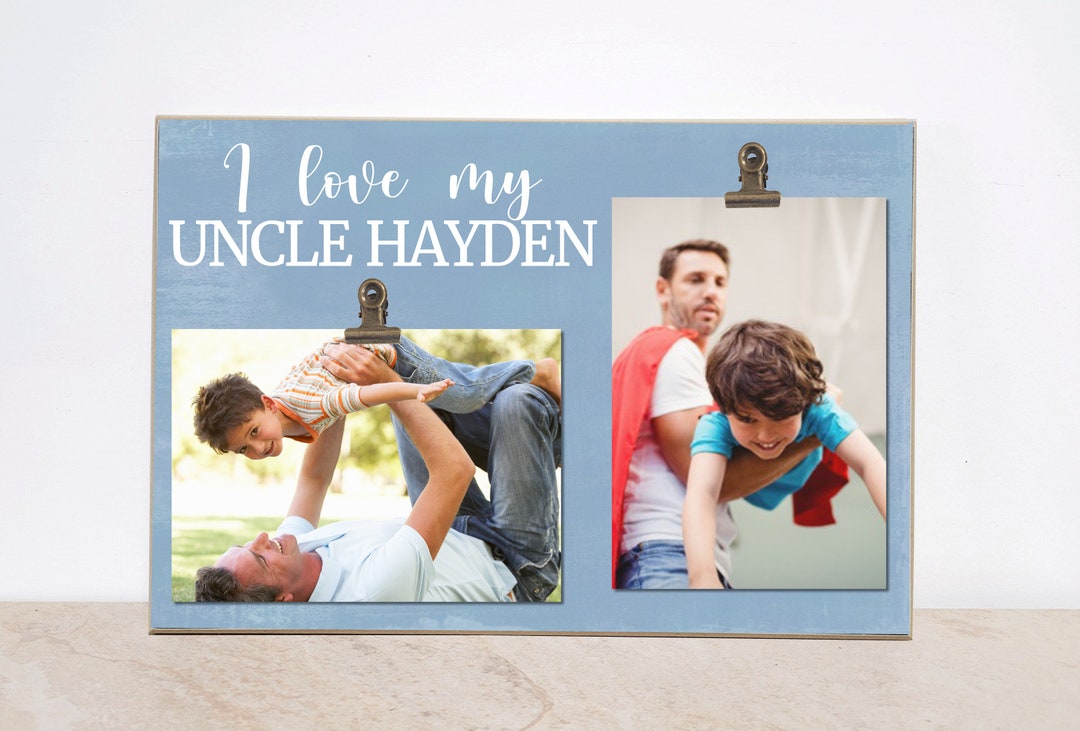 Personalized Uncle Photo Frame Valentines Day Gift for Uncle Etsy