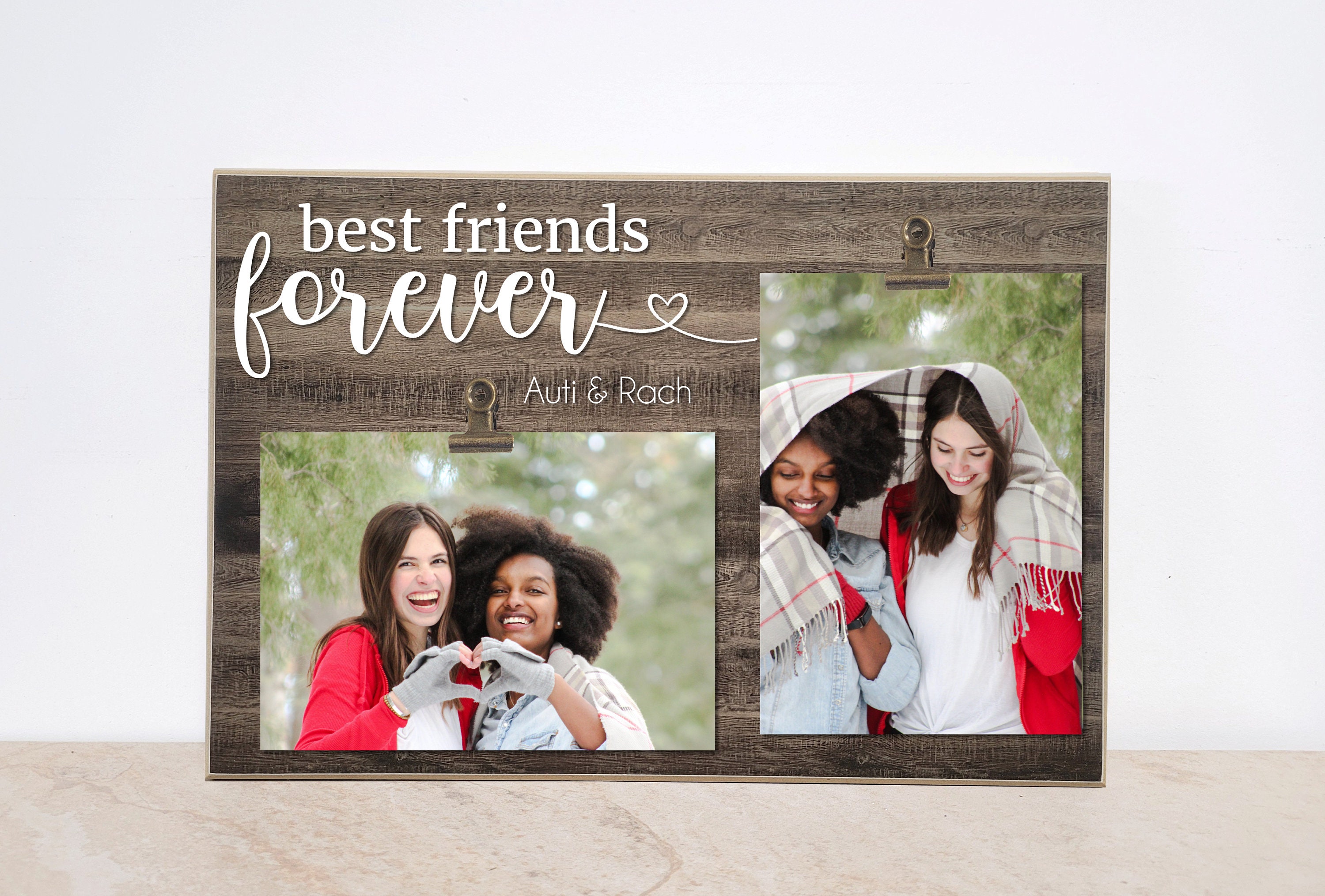 Vetbuosa Best Friend Ideal Gifts for Women Picture Frame, Friendship Gifts  for Women Friends Female BFF, Birthday Valentines Day Gifts for Friends