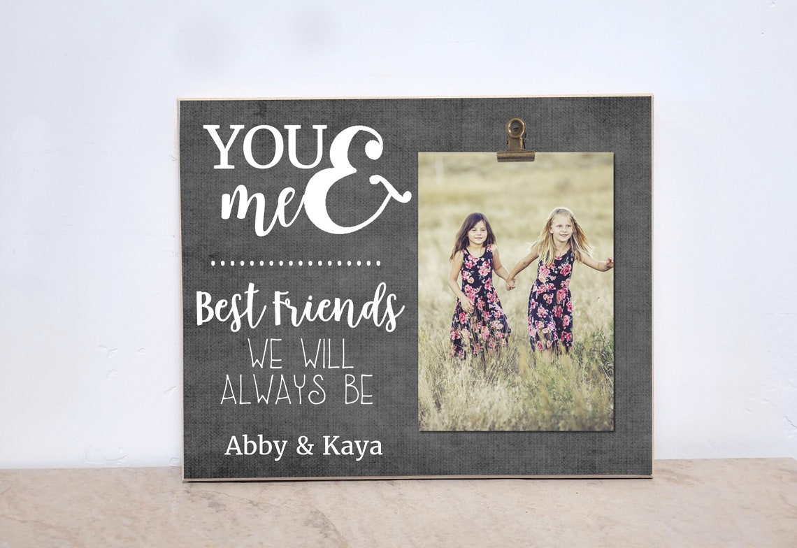 Best Friend Photo Frame you & Me Picture Frame Personalized Etsy