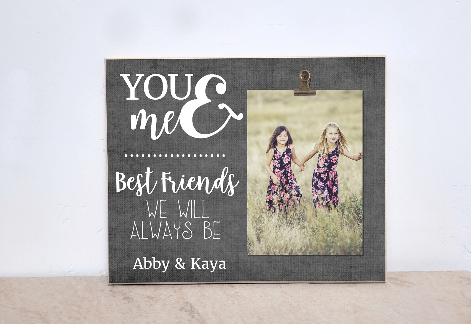 Best Friend Photo Frame you & Me Picture Frame Personalized Etsy