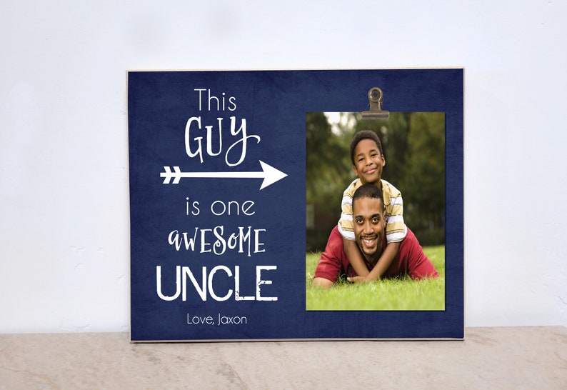 Personalized Uncle Picture Frame Valentines Gift for Uncle Etsy