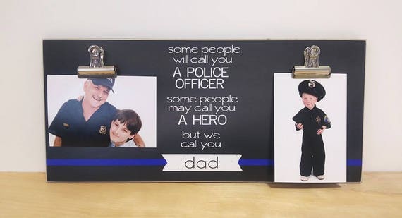Police Officer Gift For Dad Wall Frame 