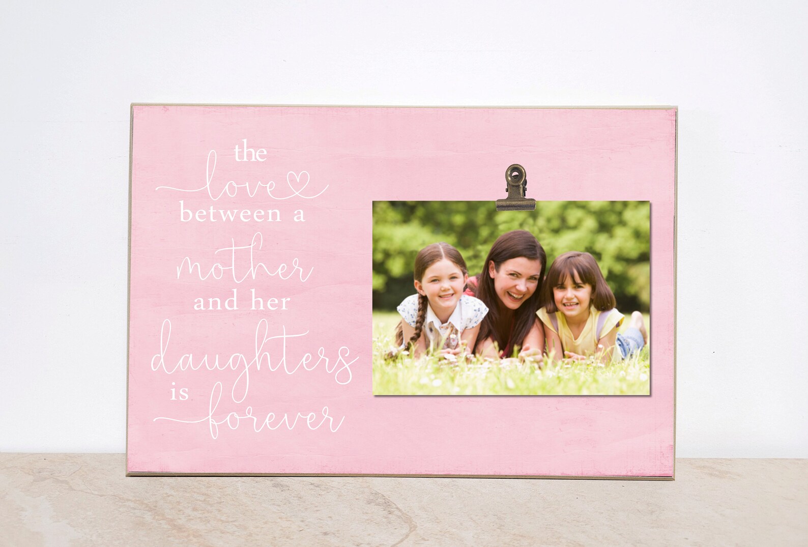 Custom Mother Daughter Photo Frame the Love.. Mother and Her Etsy