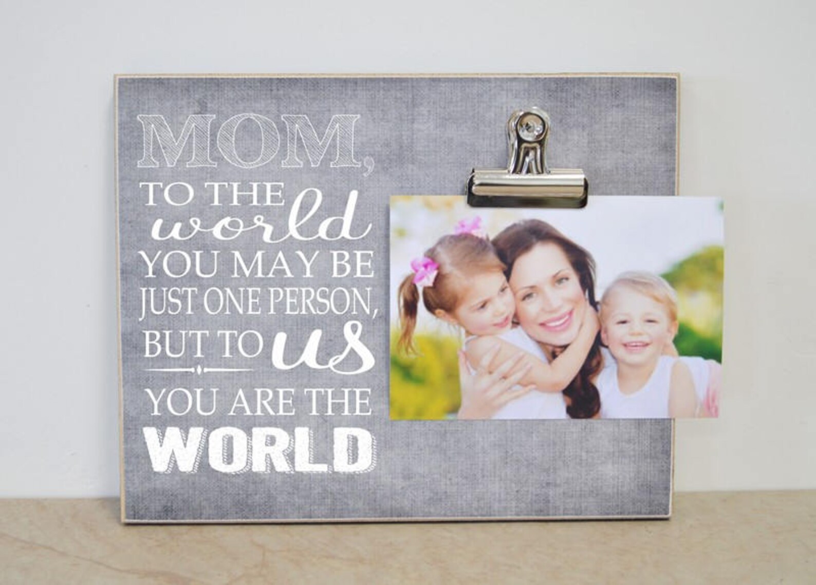 Personalized Picture Frame for Grandma to the World You May Etsy