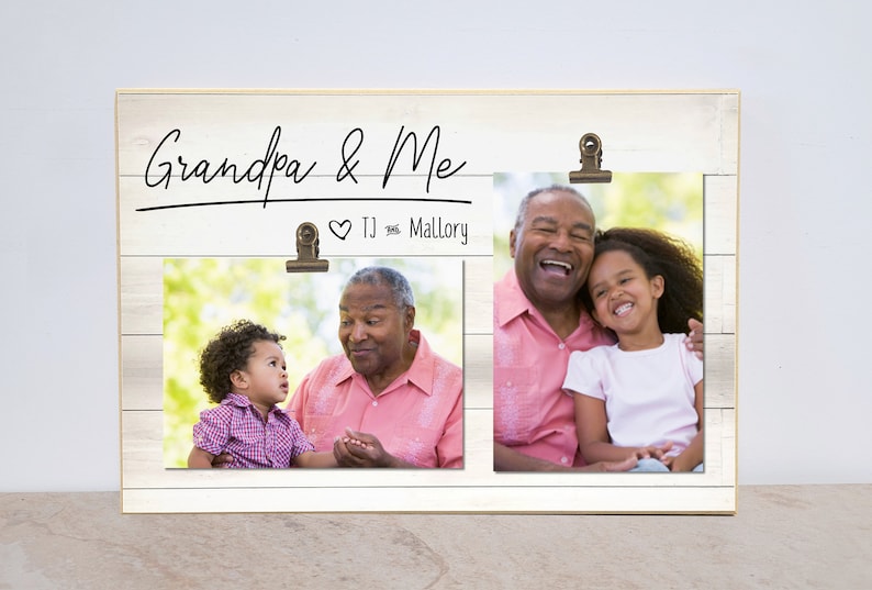 Personalized Photo Frame For Grandpa, Papa, Poppie, Gramps