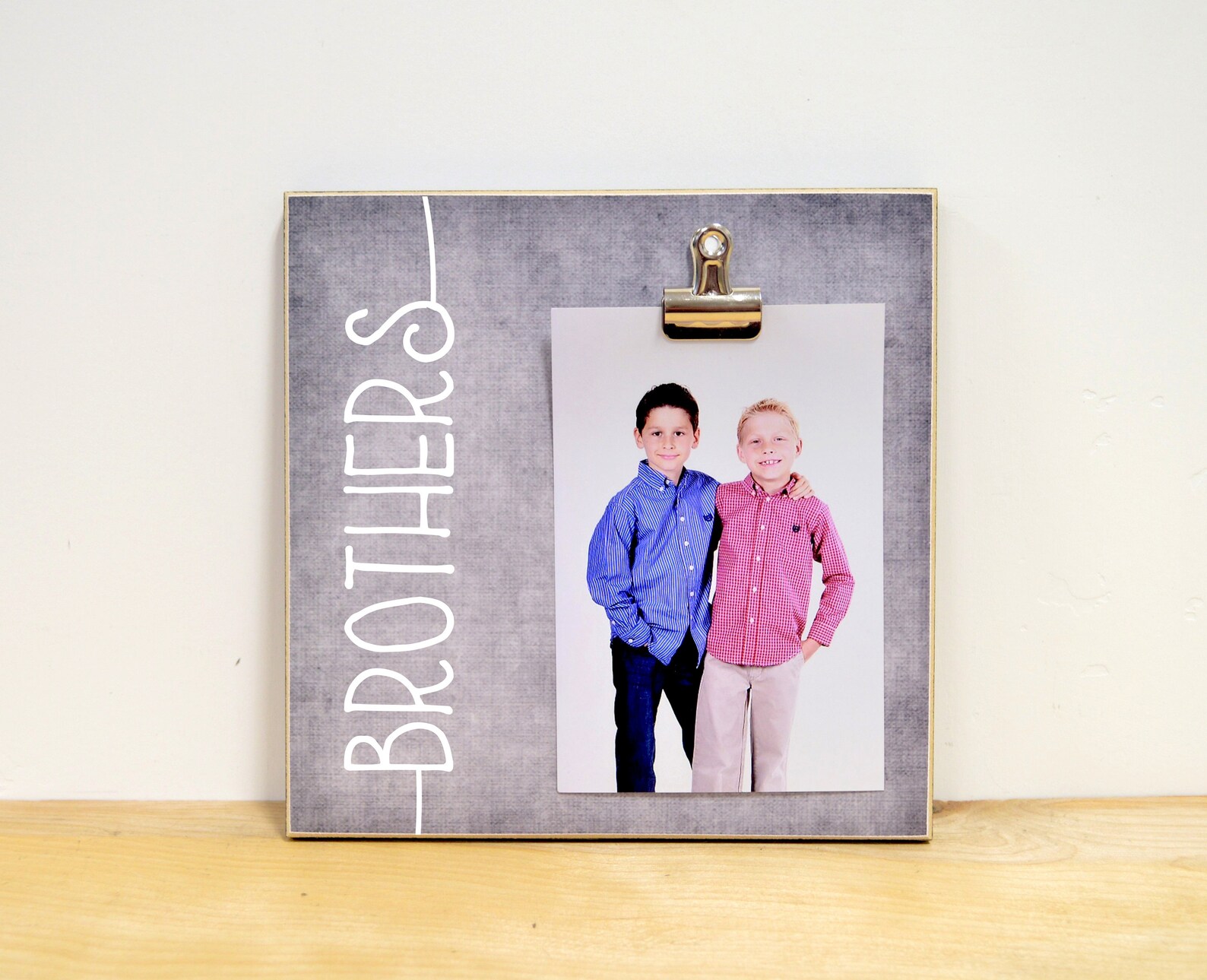 Brothers Photo Frame Personalized Frame Custom Picture Etsy