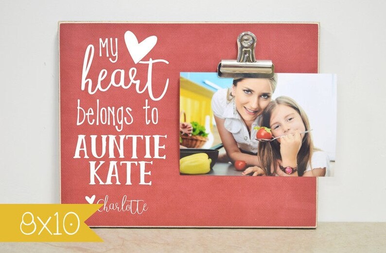 Auntie Picture Frame Gift for Aunt Personalized Photo Frame Etsy