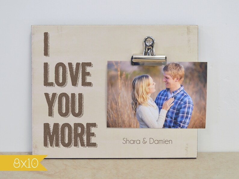 I LOVE YOU More Photo Frame Birthday Gift for Her Gift for Etsy