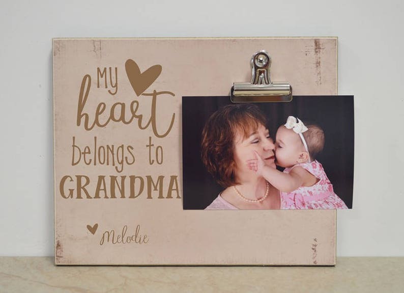 Grandma Picture Frame Gift for Grandma Personalized Photo Etsy