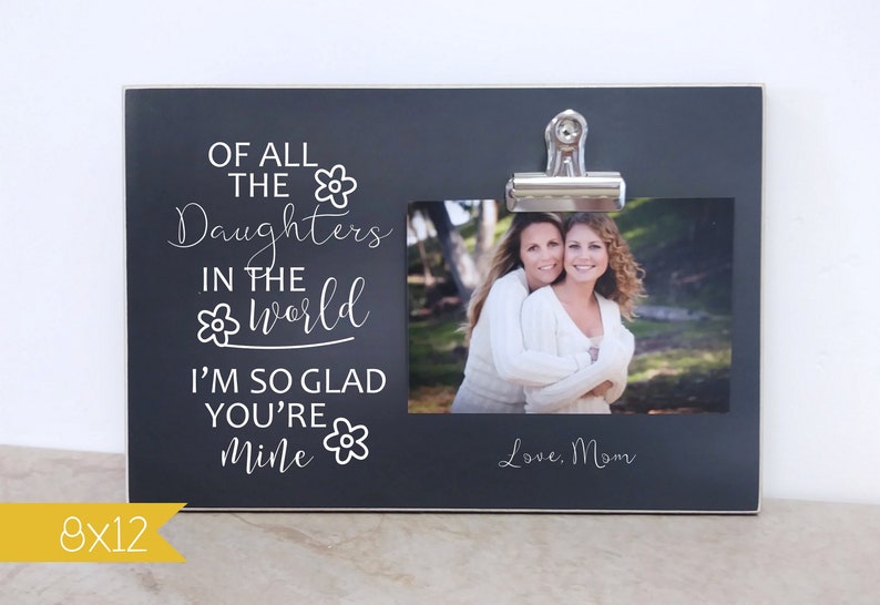 Mother Daughter Photo Frame Custom Picture Frame Birthday Etsy