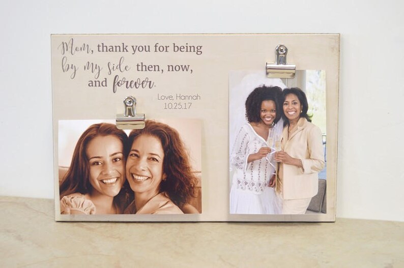 Mother Daughter Photo Frame Of The Bride Gift Personalized For Mom Custom Picture Wedding Idea Thank You 8x12