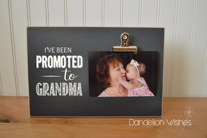 Present For Grandma Personalized Photo Frame Custom Picture Present For Grandma Personalized Photo Frame Custom Picture I Ve Been Promoted To Pregnancy Announcement Grandpas