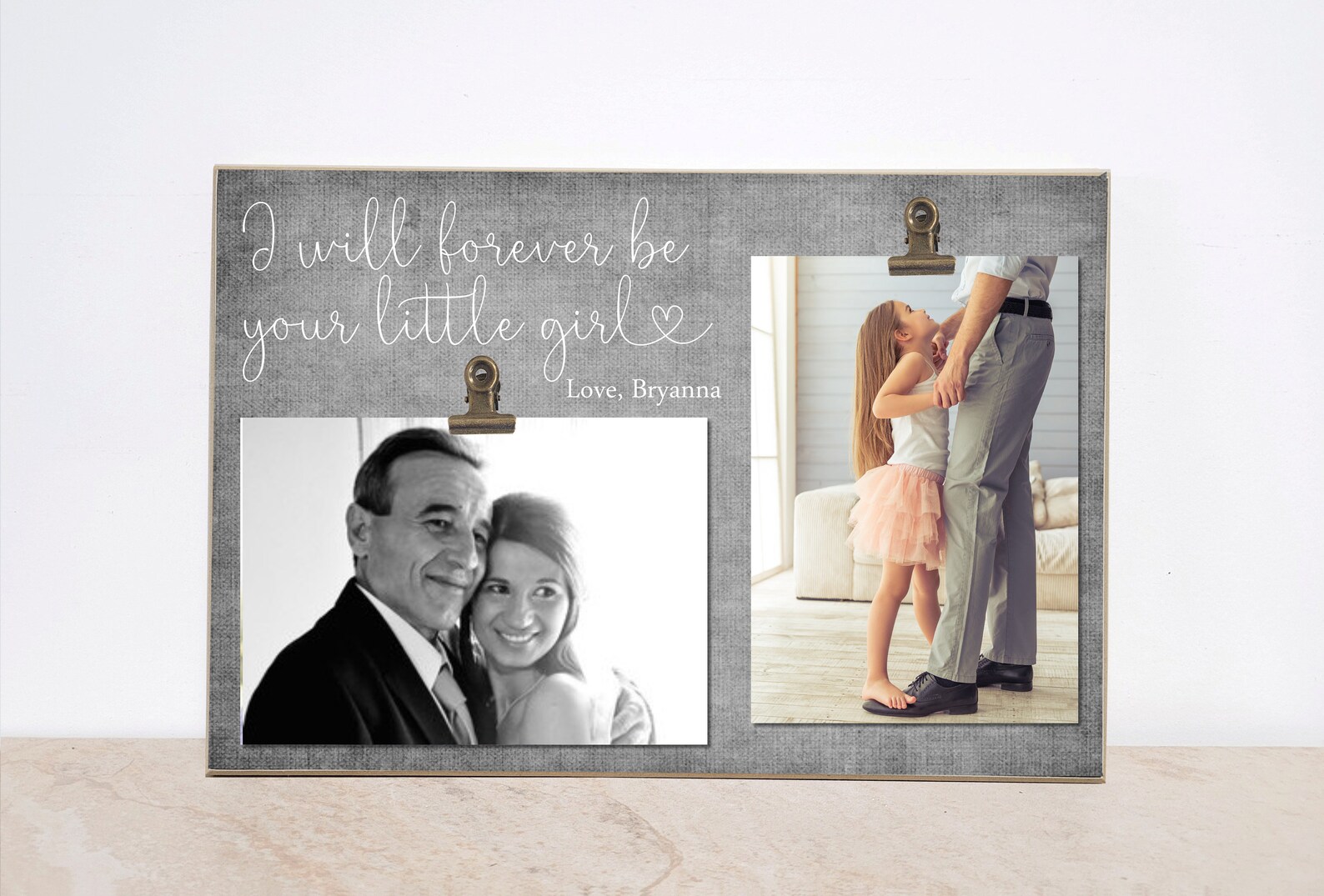 Father of the Bride Gift Father Daughter Picture Frame Etsy