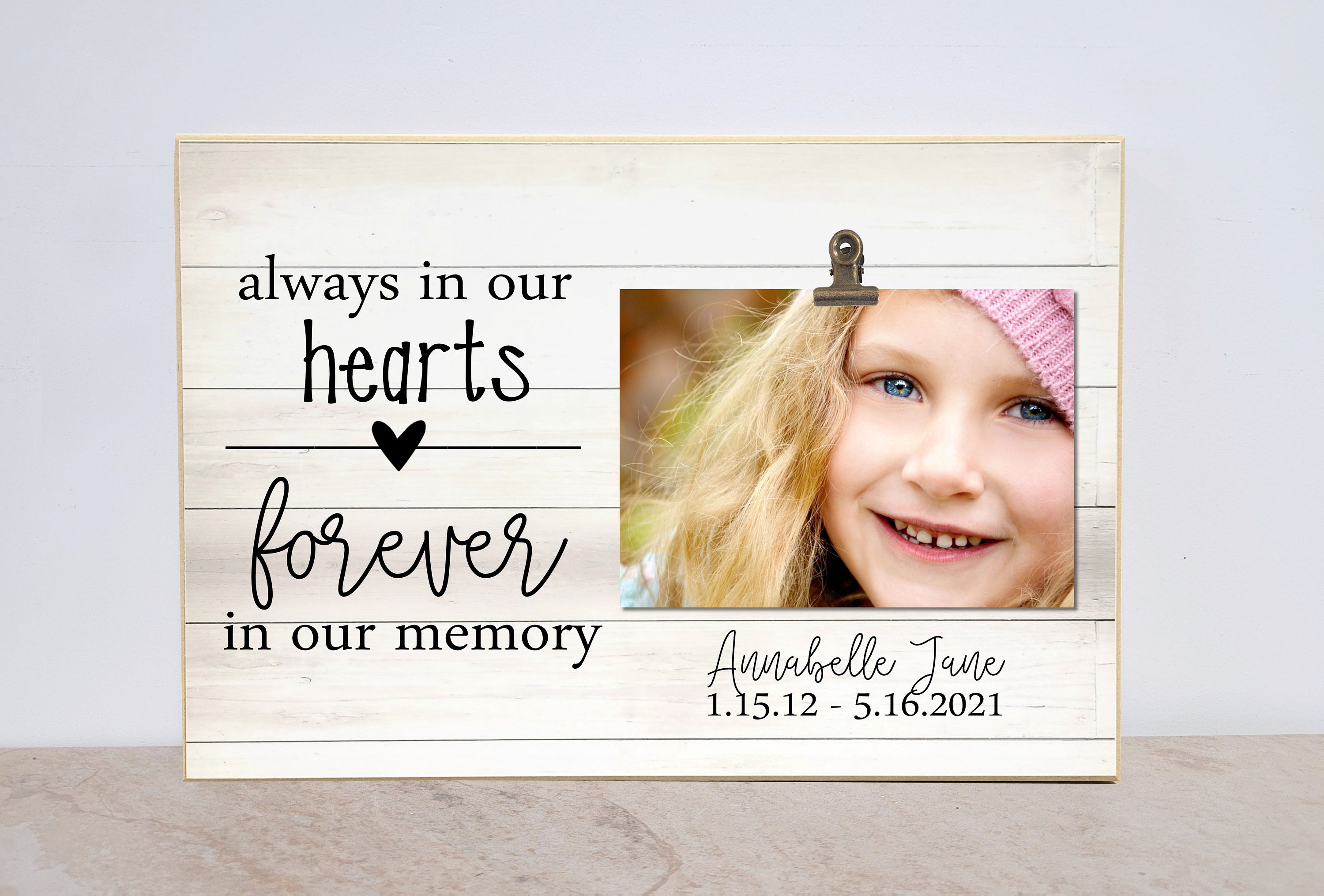 Memorial Frame In Memory Of Condolences Gift Photo Frame Etsy